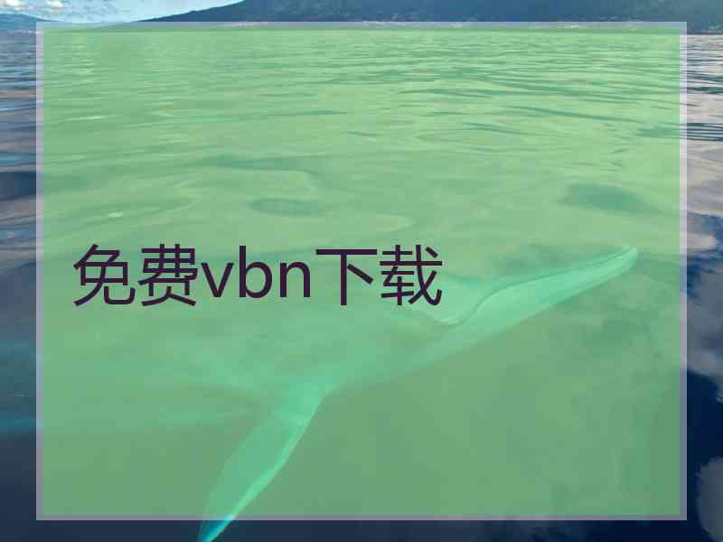 免费vbn下载