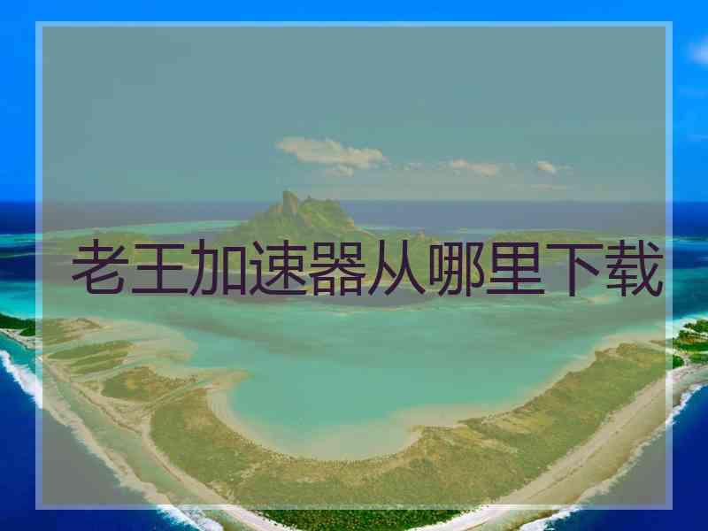 老王加速器从哪里下载