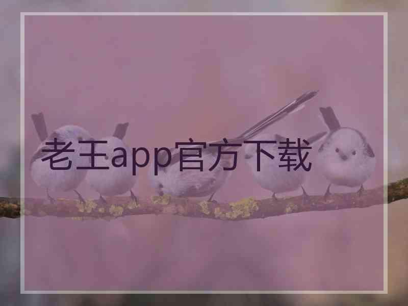 老王app官方下载