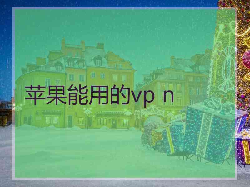 苹果能用的vp n