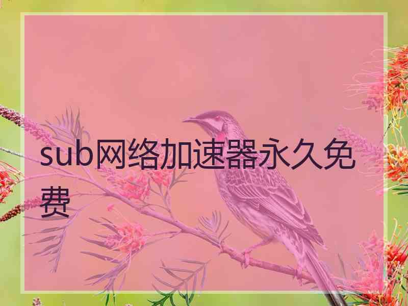 sub网络加速器永久免费