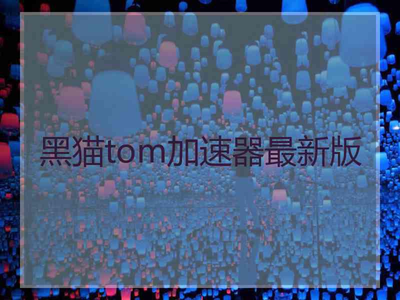 黑猫tom加速器最新版