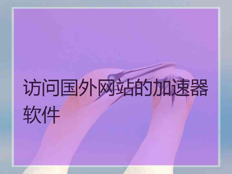 访问国外网站的加速器软件