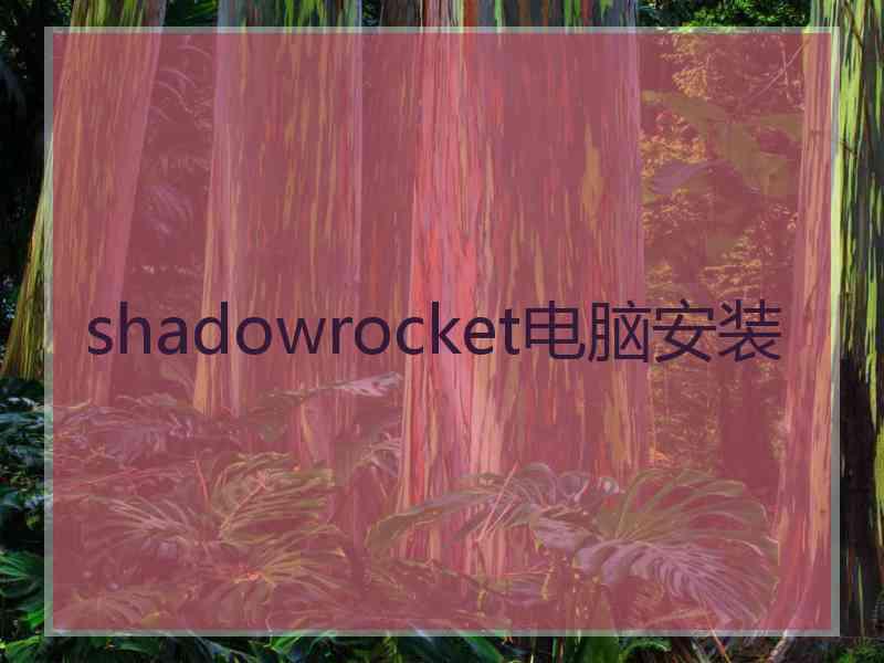 shadowrocket电脑安装
