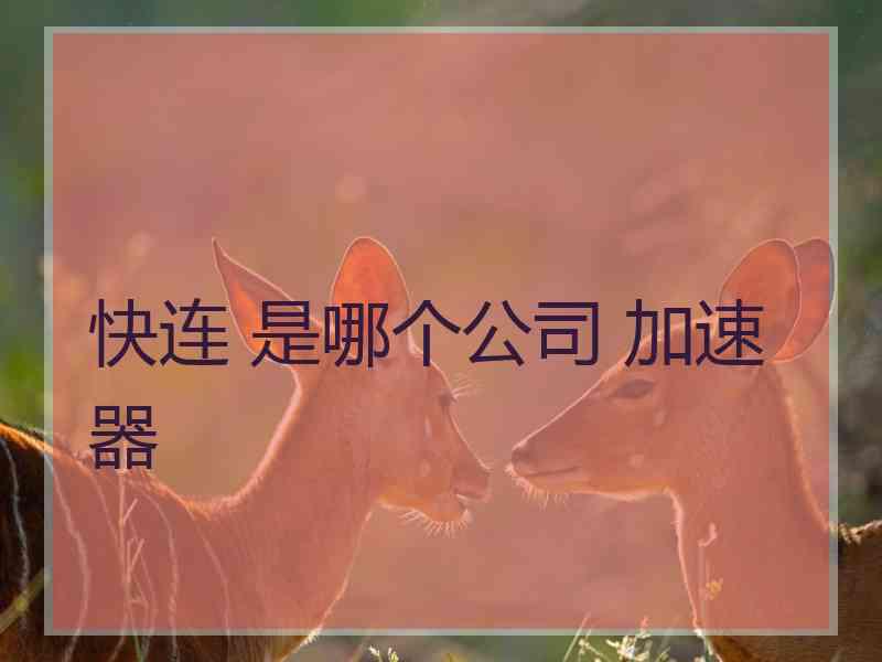 快连 是哪个公司 加速器