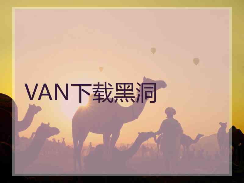 VAN下载黑洞