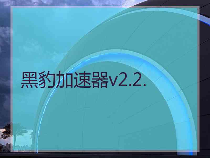 黑豹加速器v2.2.
