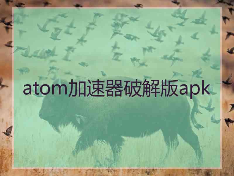 atom加速器破解版apk