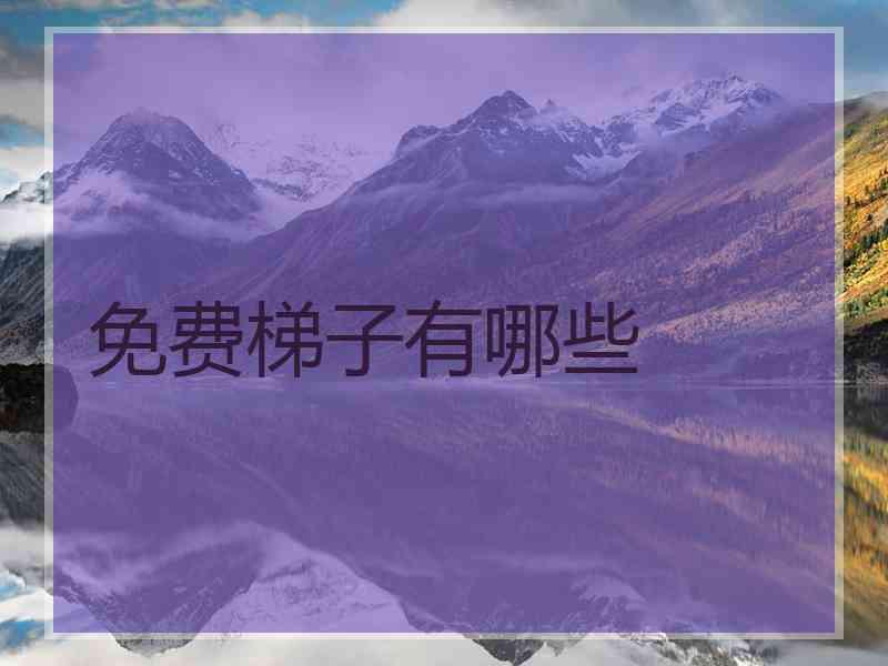 免费梯子有哪些
