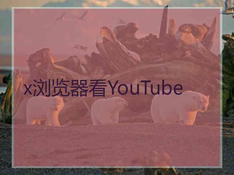 x浏览器看YouTube