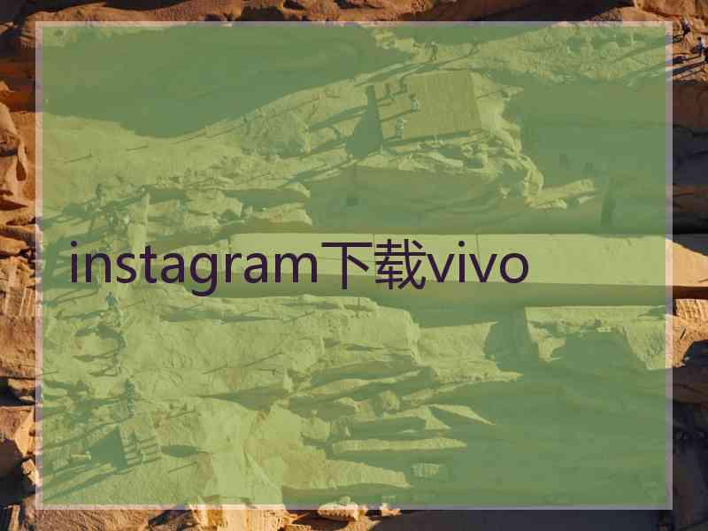 instagram下载vivo