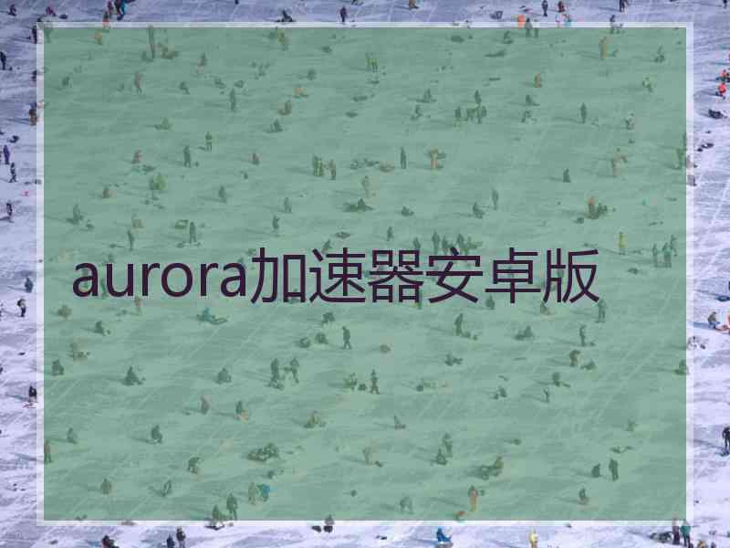 aurora加速器安卓版