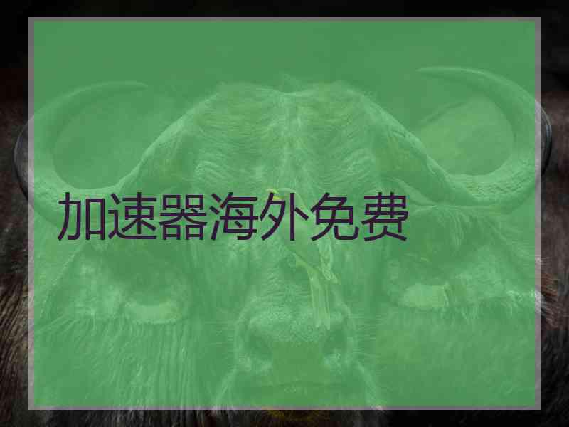 加速器海外免费