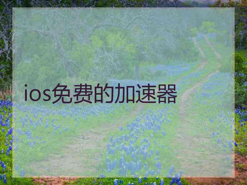 ios免费的加速器