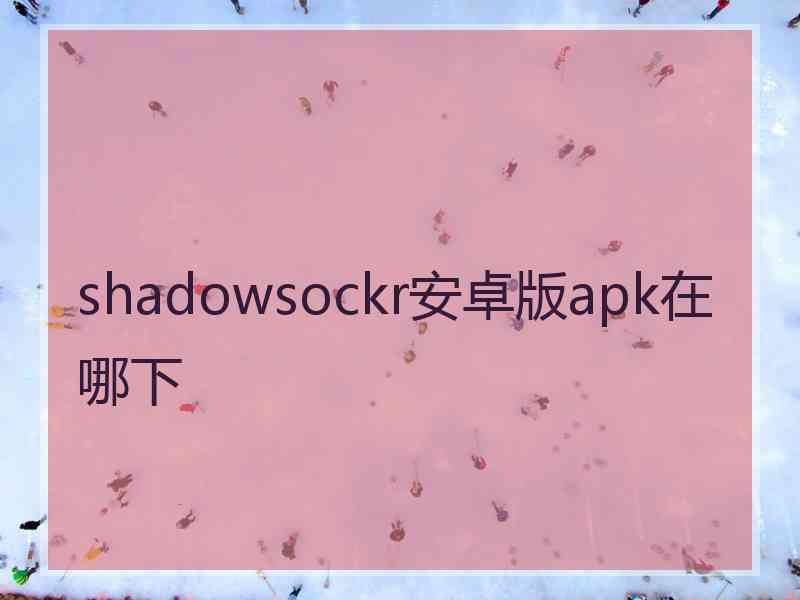 shadowsockr安卓版apk在哪下