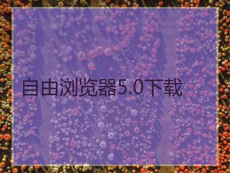 自由浏览器5.0下载