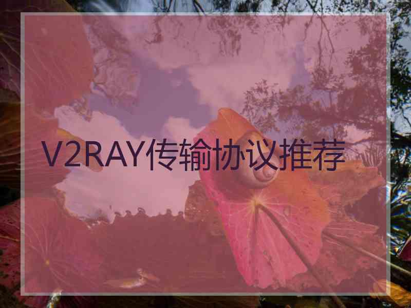 V2RAY传输协议推荐