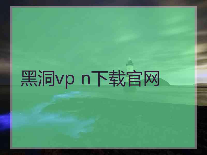 黑洞vp n下载官网