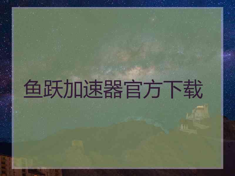 鱼跃加速器官方下载
