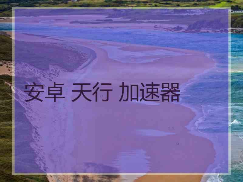 安卓 天行 加速器