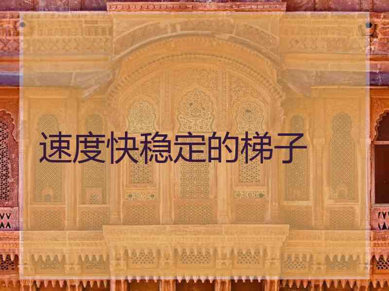速度快稳定的梯子
