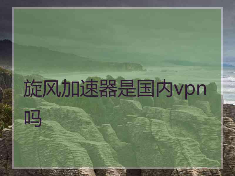 旋风加速器是国内vpn吗