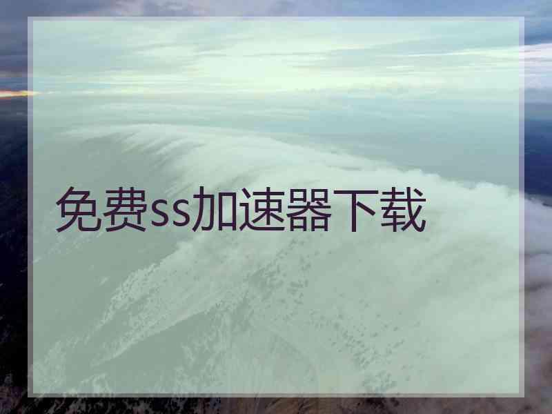 免费ss加速器下载