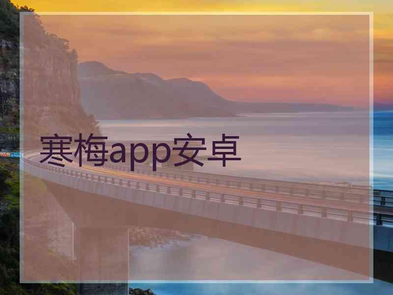 寒梅app安卓