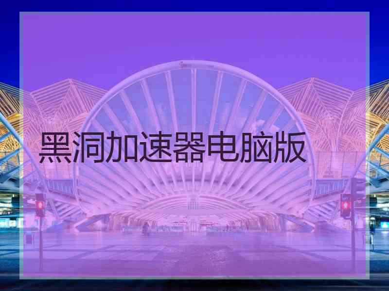 黑洞加速器电脑版
