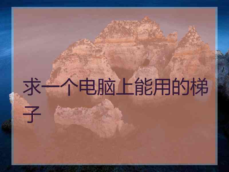 求一个电脑上能用的梯子