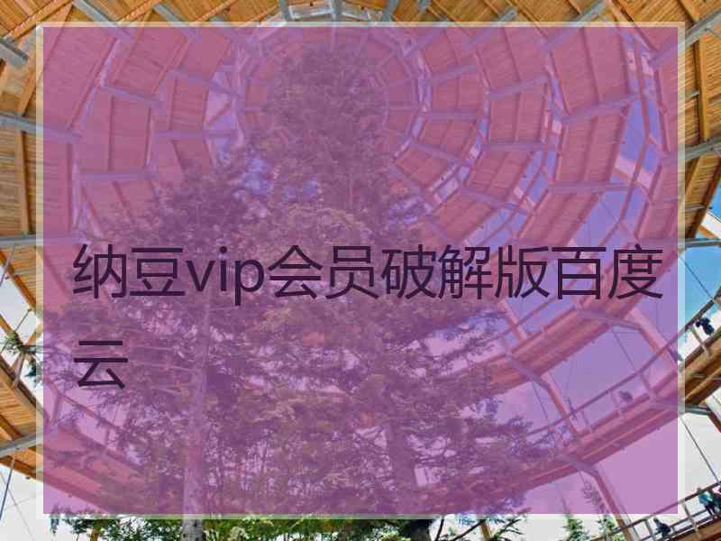 纳豆vip会员破解版百度云