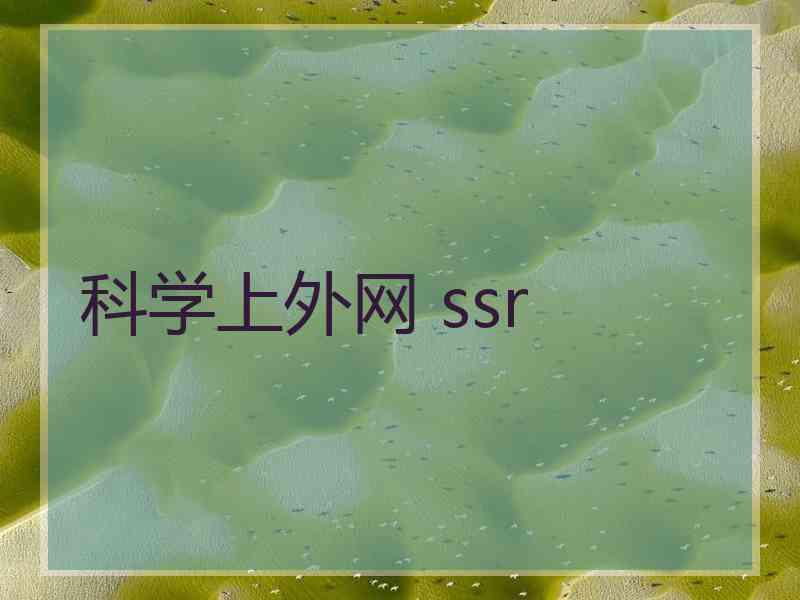科学上外网 ssr