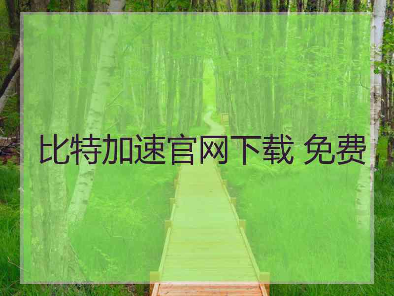 比特加速官网下载 免费