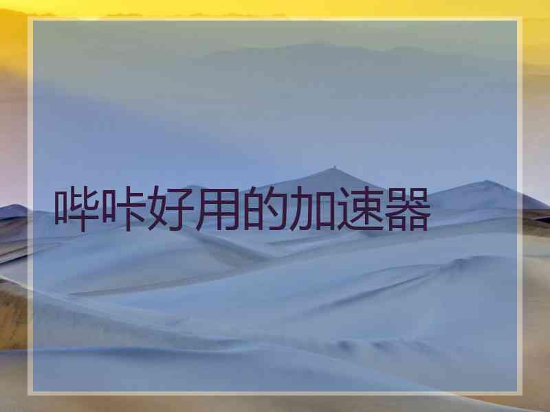 哔咔好用的加速器