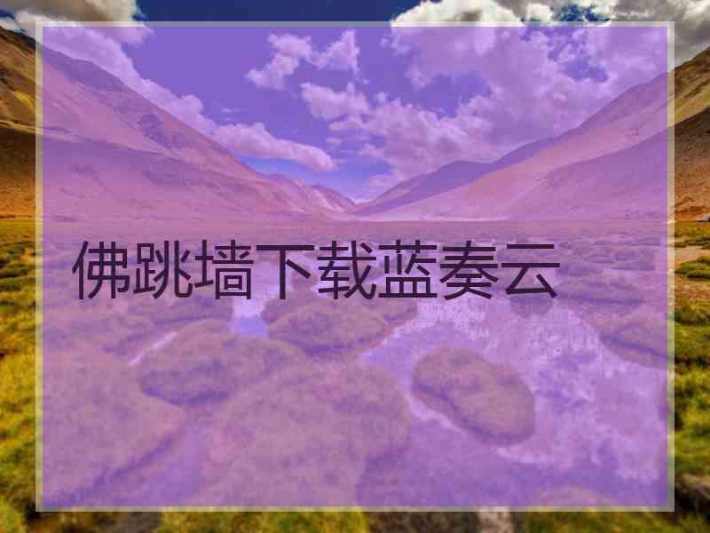 佛跳墙下载蓝奏云