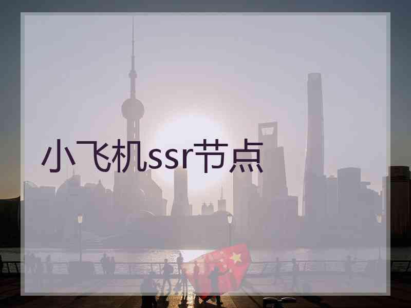 小飞机ssr节点