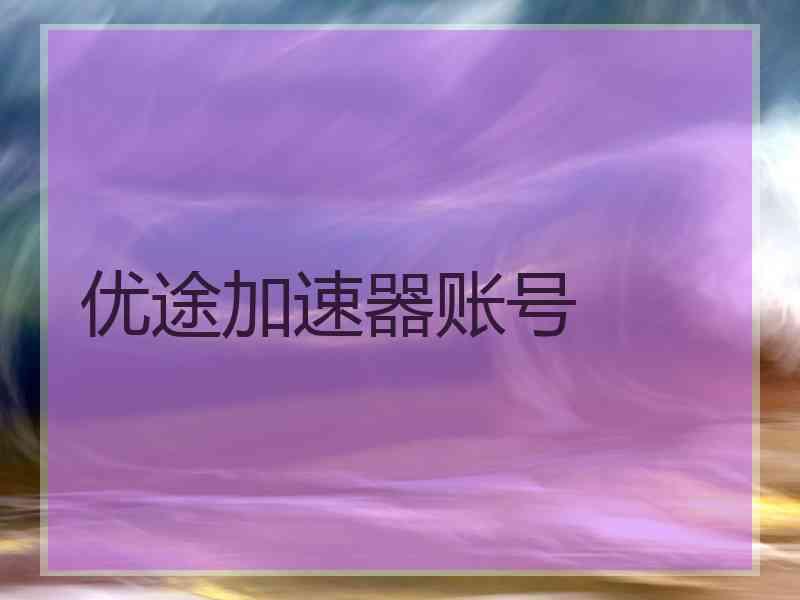 优途加速器账号