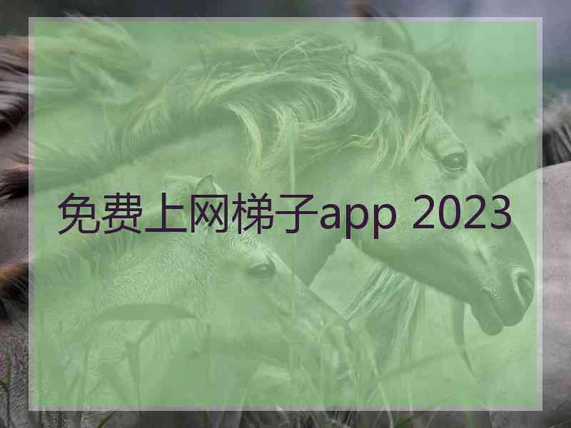 免费上网梯子app 2023