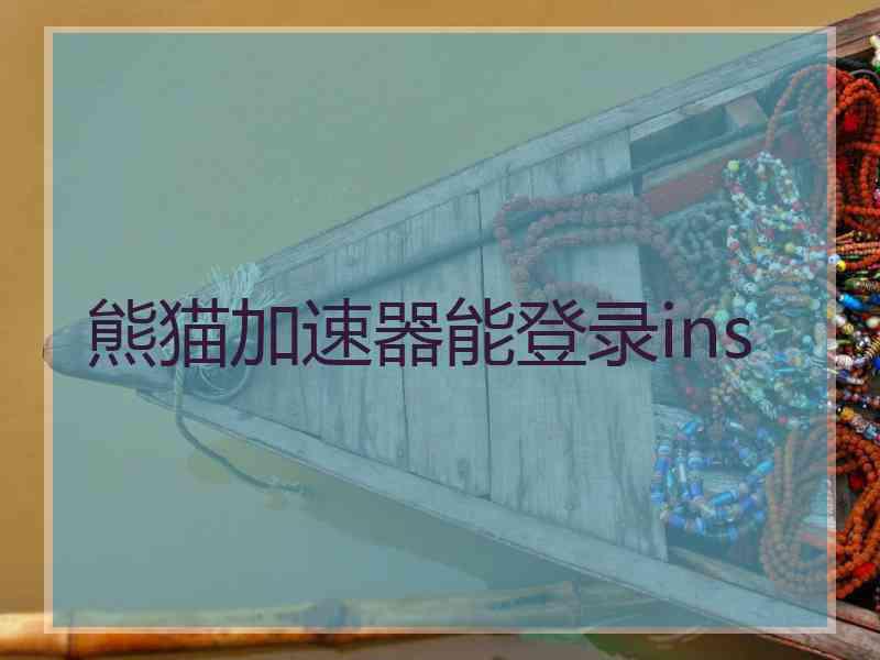 熊猫加速器能登录ins