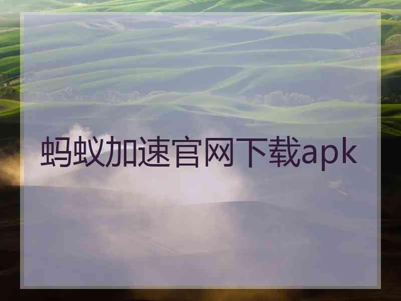 蚂蚁加速官网下载apk