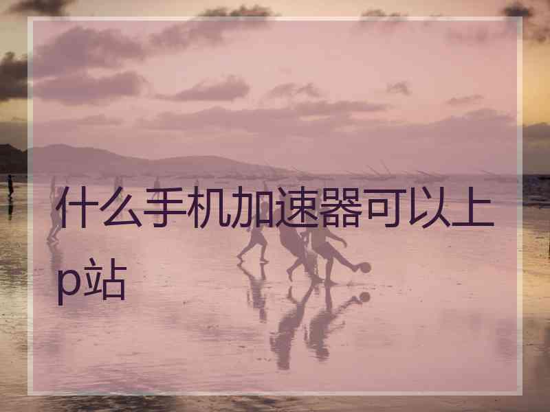 什么手机加速器可以上p站