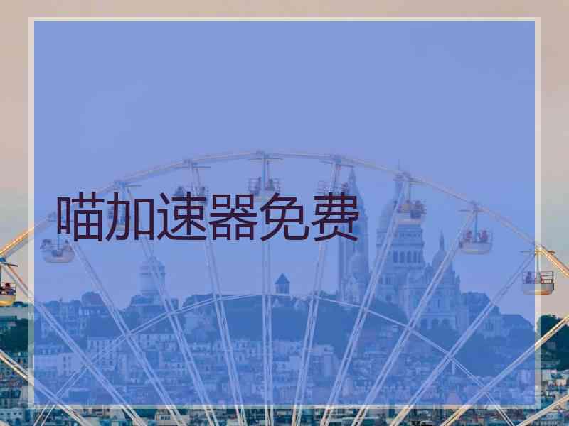 喵加速器免费