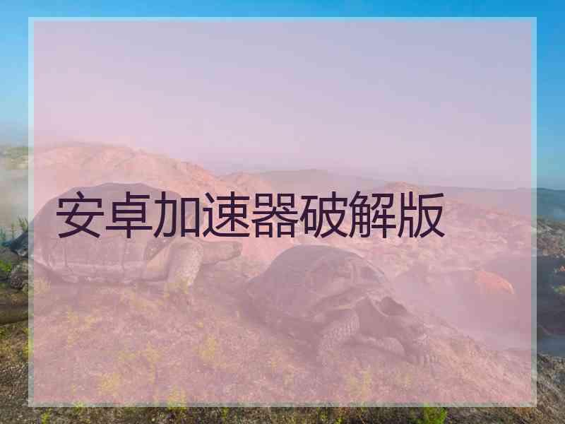 安卓加速器破解版