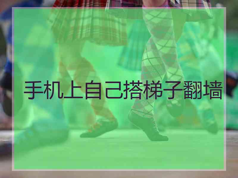 手机上自己搭梯子翻墙