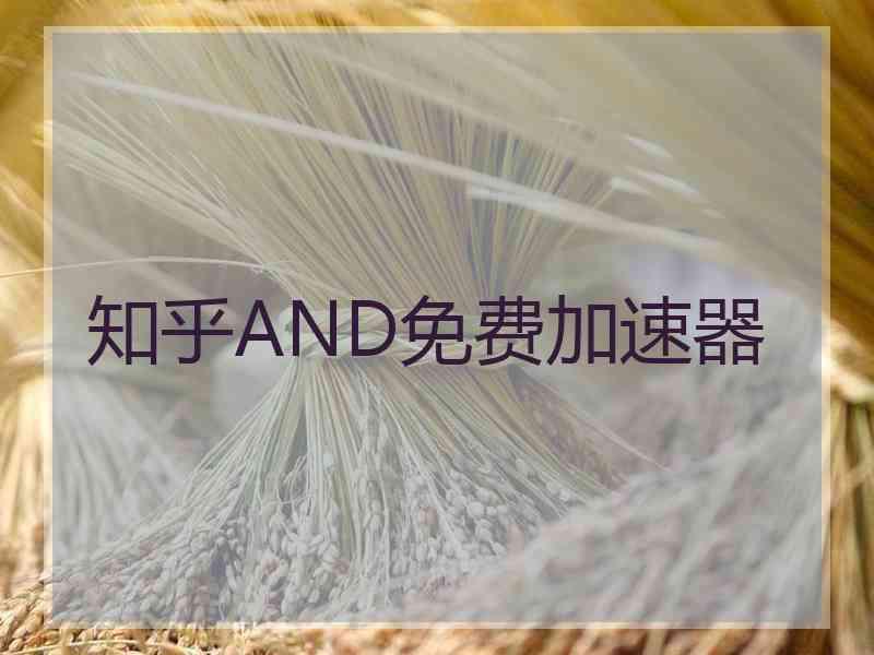 知乎AND免费加速器