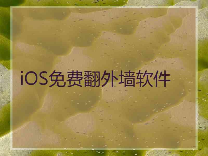 iOS免费翻外墙软件