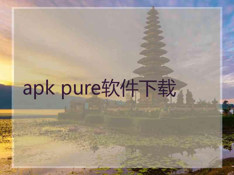 apk pure软件下载