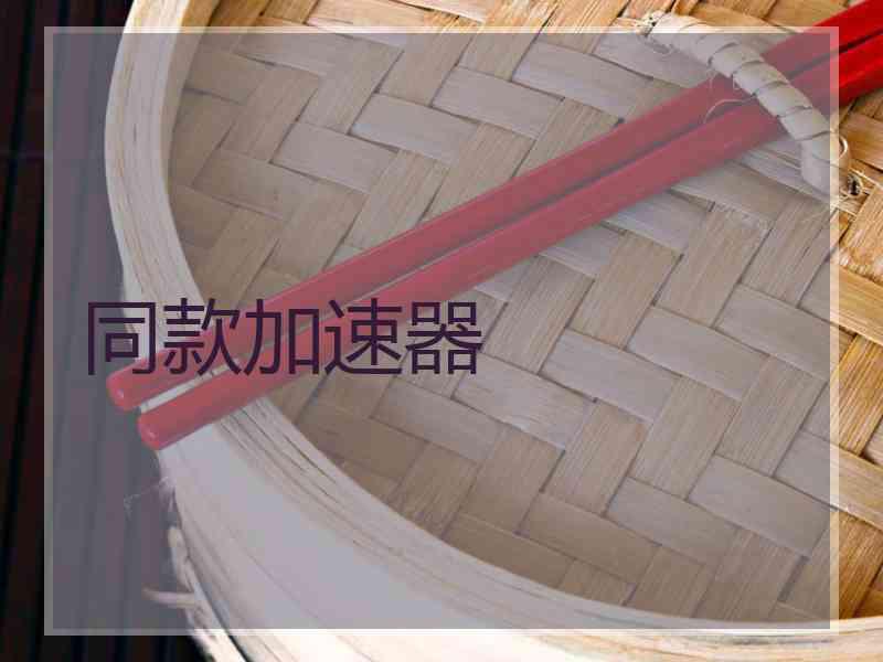 同款加速器