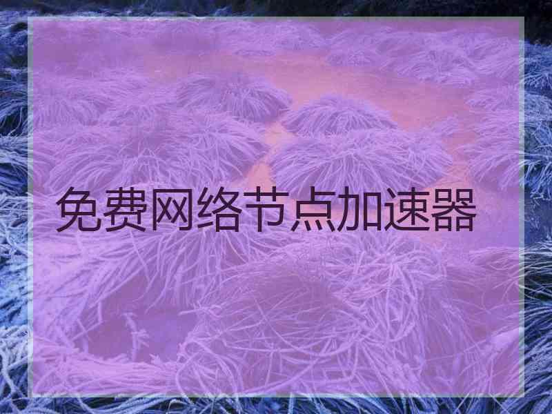 免费网络节点加速器