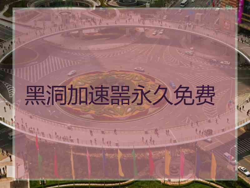 黑洞加速噐永久免费